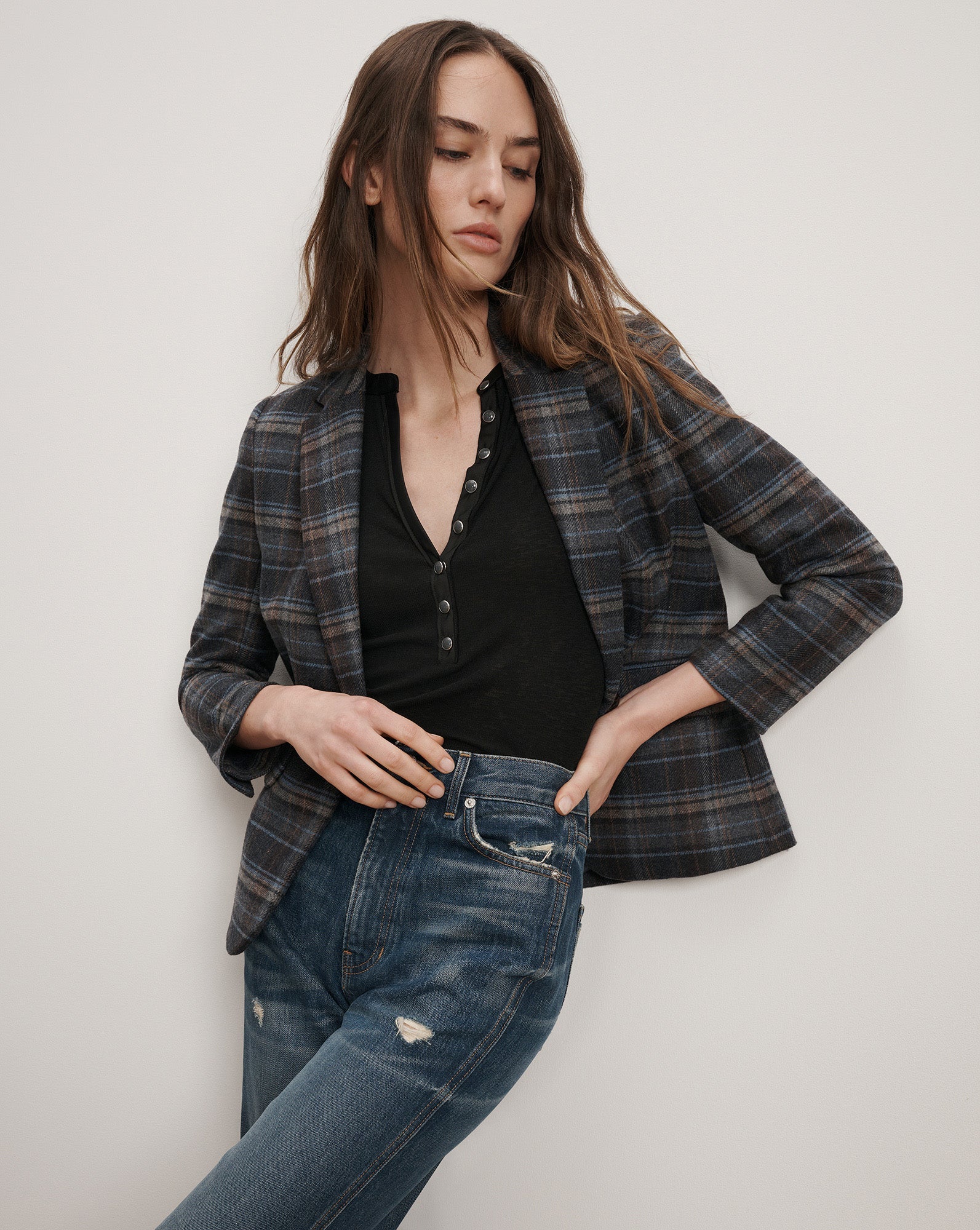 Schoolboy Plaid Dickey Jacket