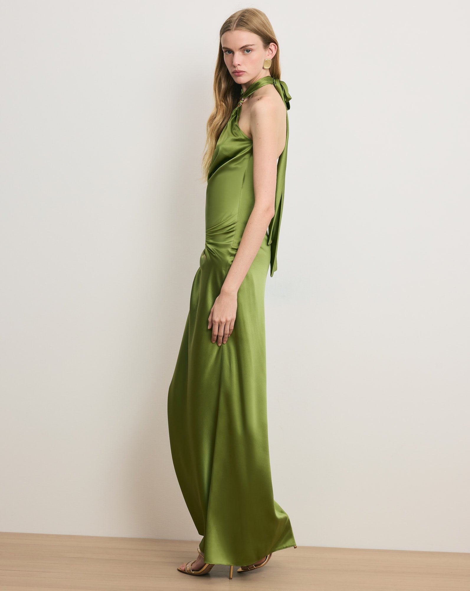 Izaren Halter Maxi Dress