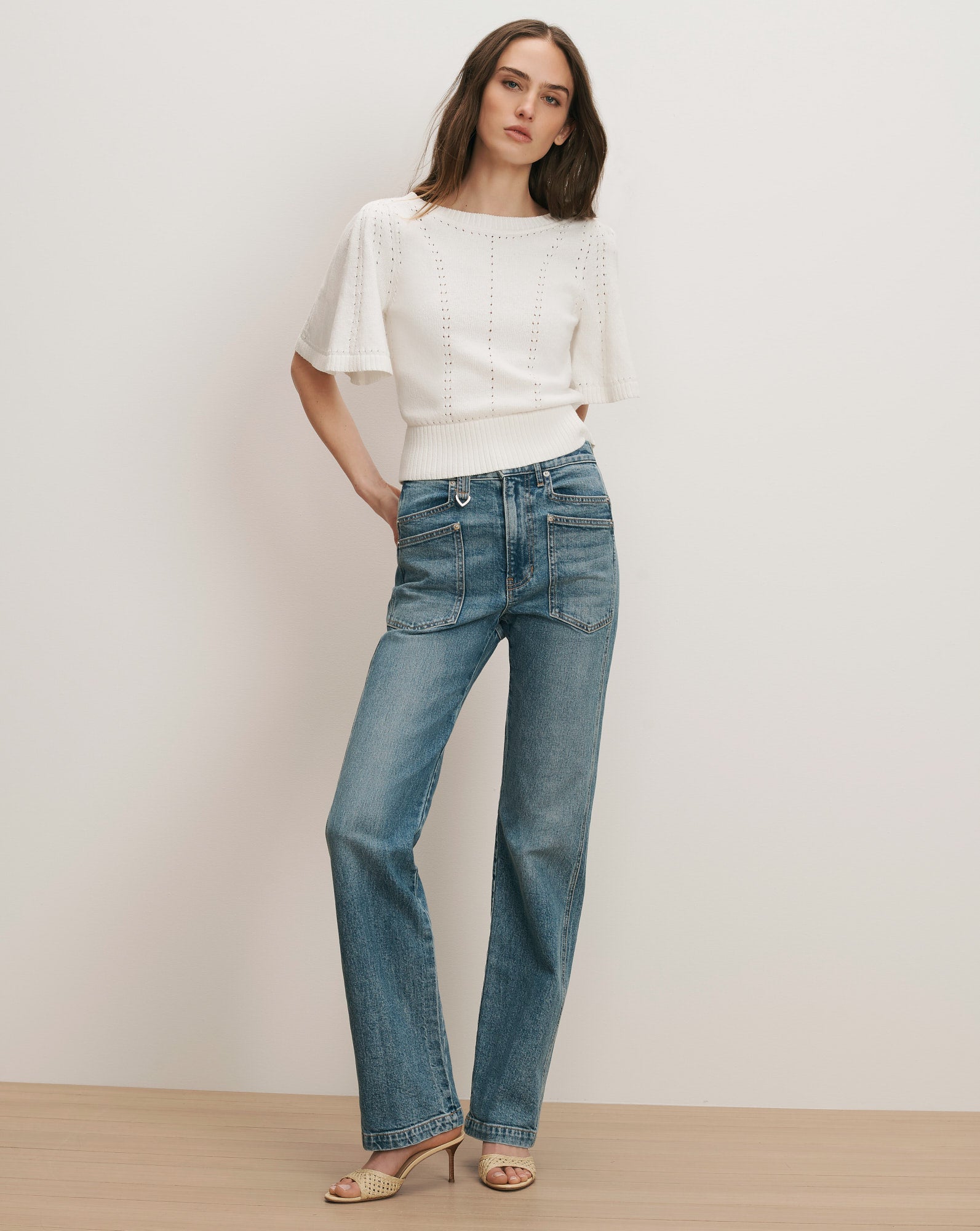 Rhennan Pointelle Knit Top