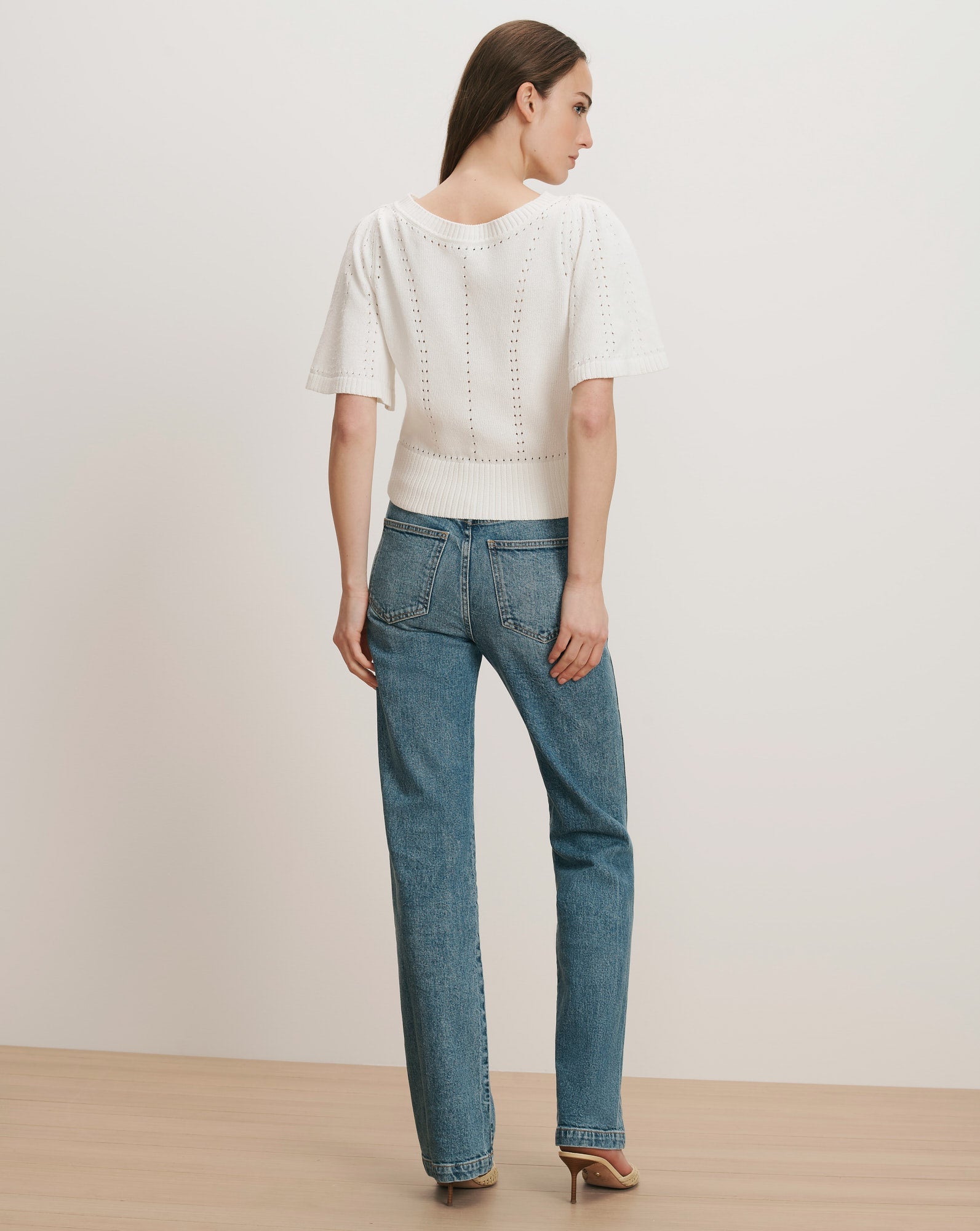 Rhennan Pointelle Knit Top
