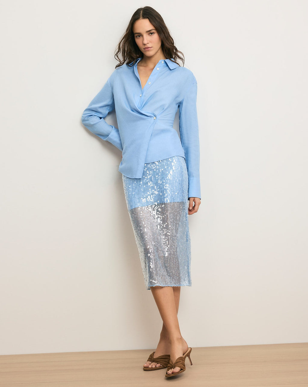 Perezzi Linen Button-Down Shirt