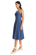 Keri Spaghetti Strap Midi in Denim - FINAL SALE