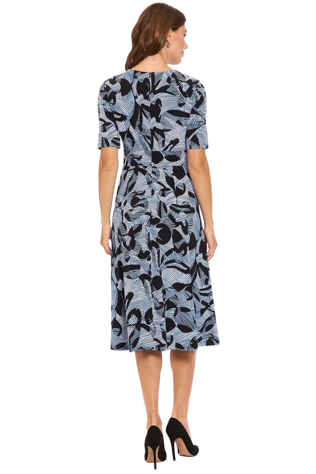 Ayanna Inset Waist Dress in Digital Mosaic
