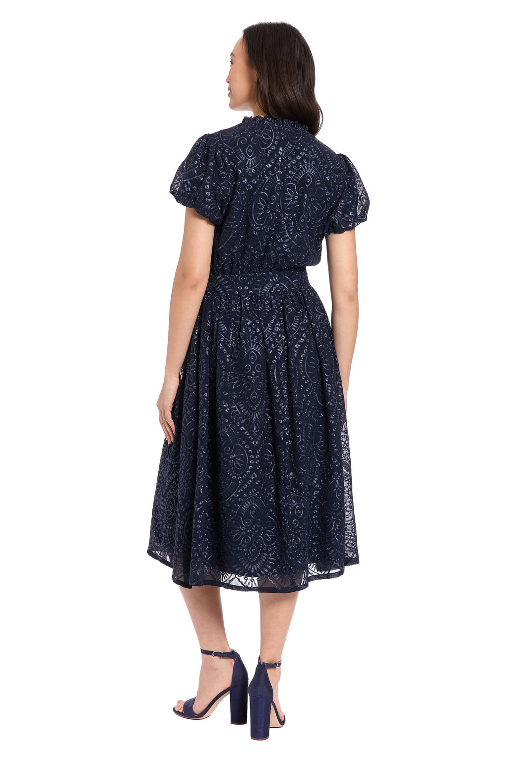 Blair Midi in Medallion Eyelet Embroidery