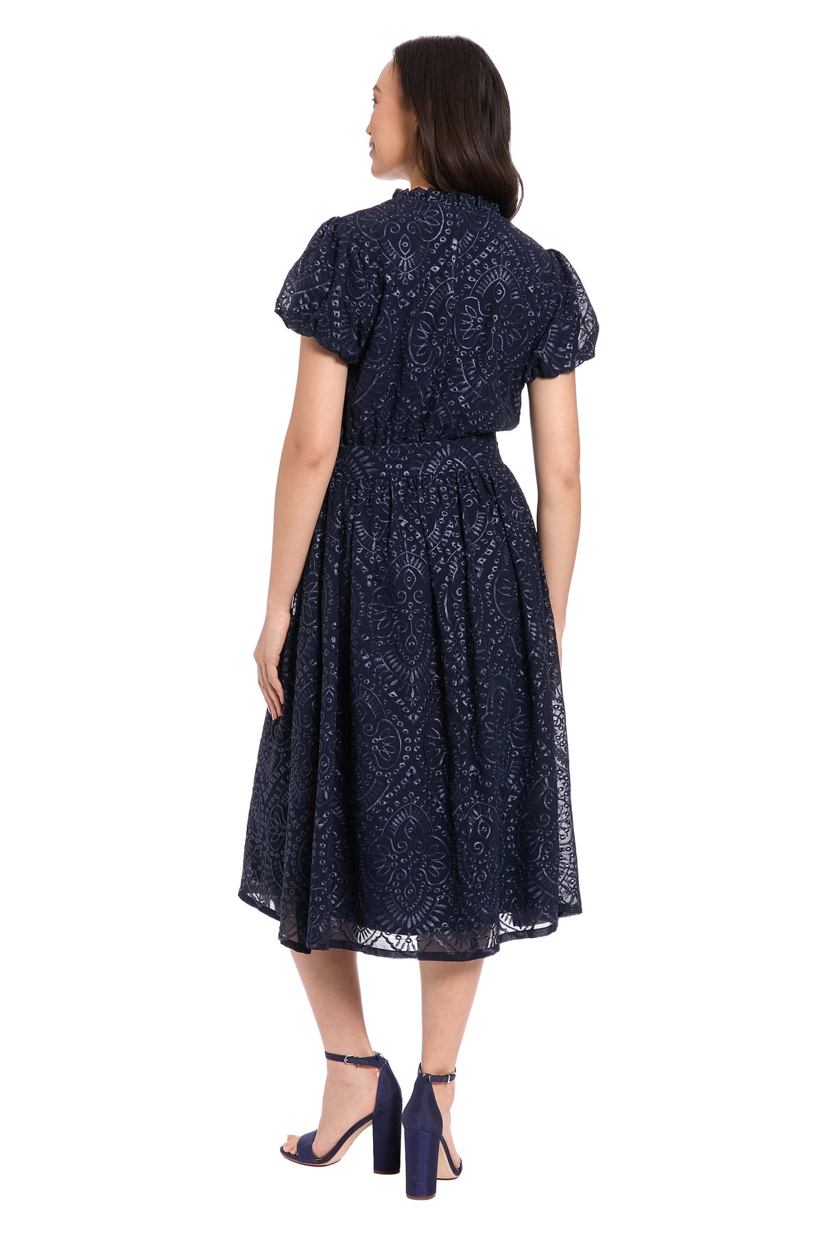 Blair Midi in Medallion Eyelet Embroidery