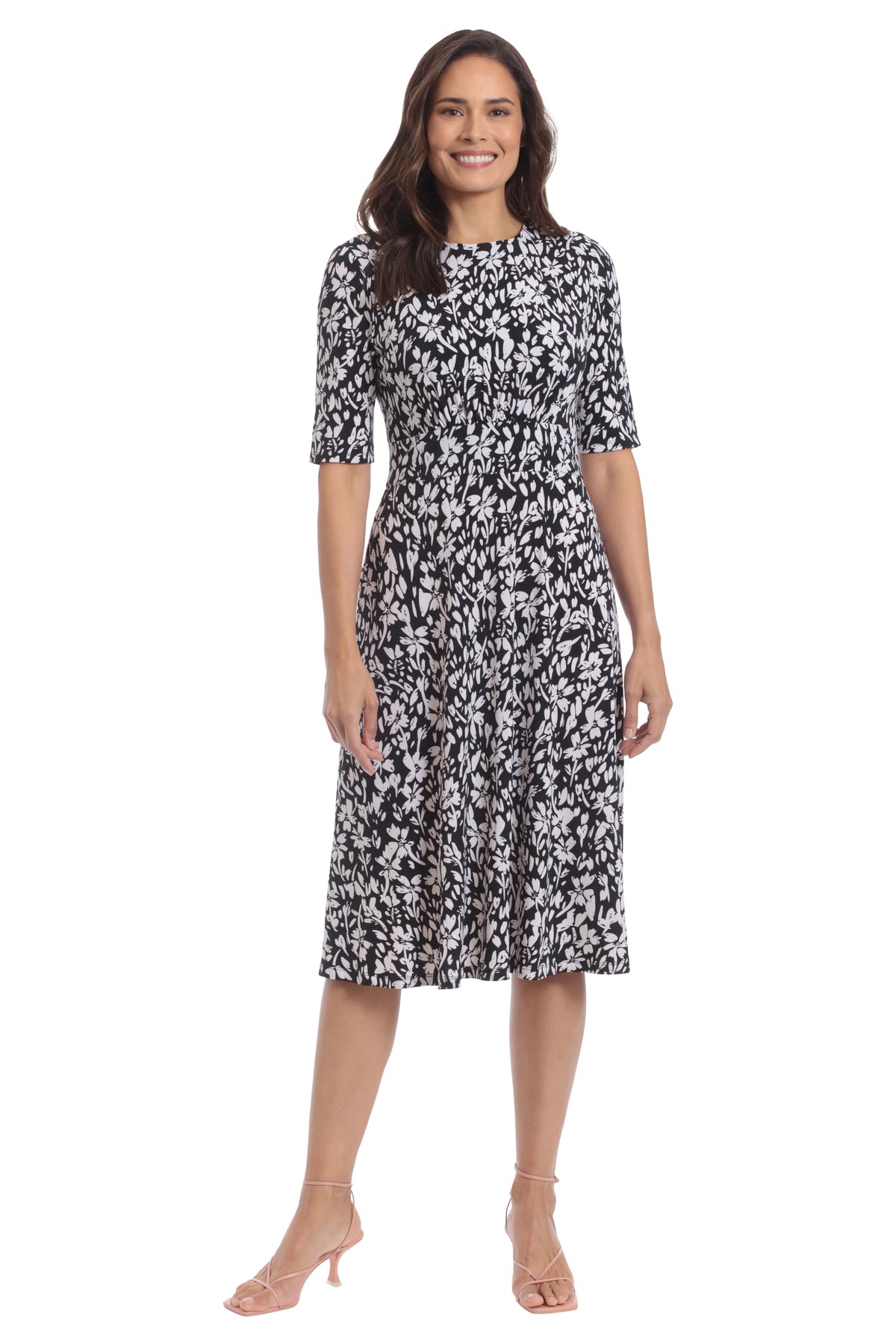 Ayanna in Positive Negative Floral - FINAL SALE