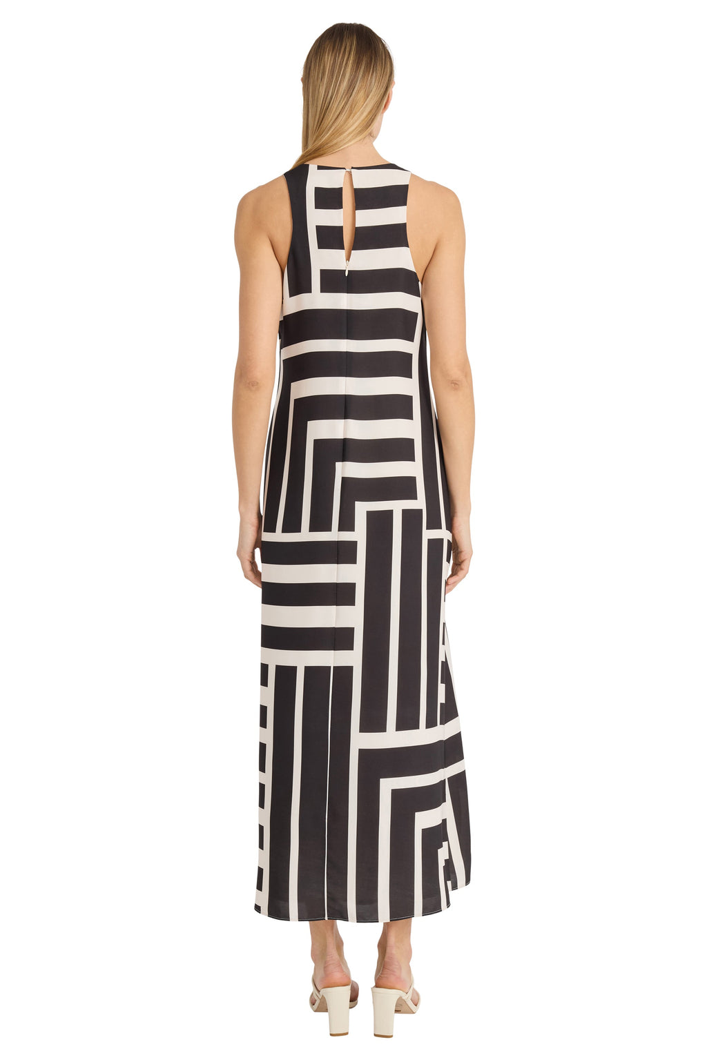 Quincy Midi Shift Dress in Intersection Stripes