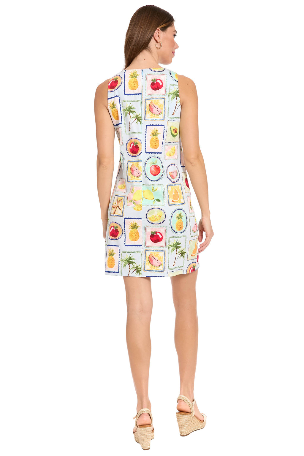 Dottie Petite Cotton Shift Dress in Fruitopia - FINAL SALE