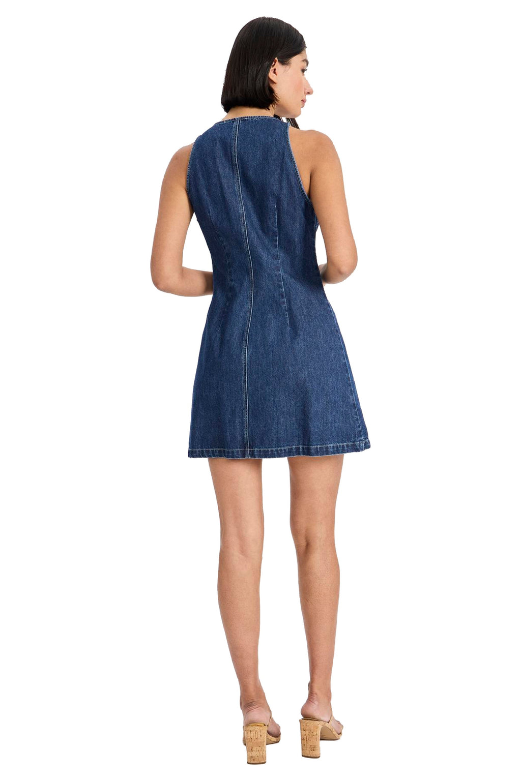 Alan Denim Button Front Mini Dress - FINAL SALE