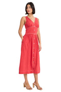 Albert Linen Midi with Topstitching - FINAL SALE
