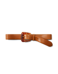 Arch Resin-Buckle Leather Belt