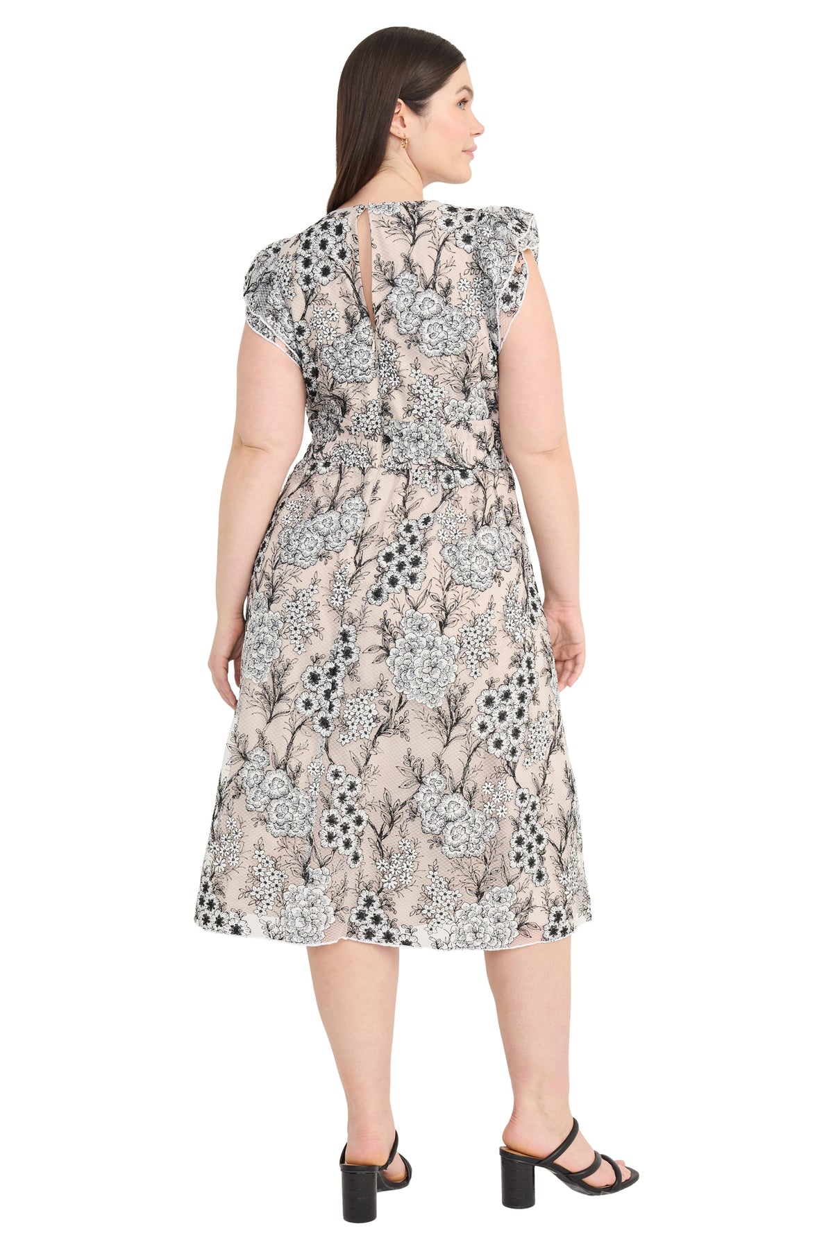 Jemma in Inkwork Embroidered Mesh