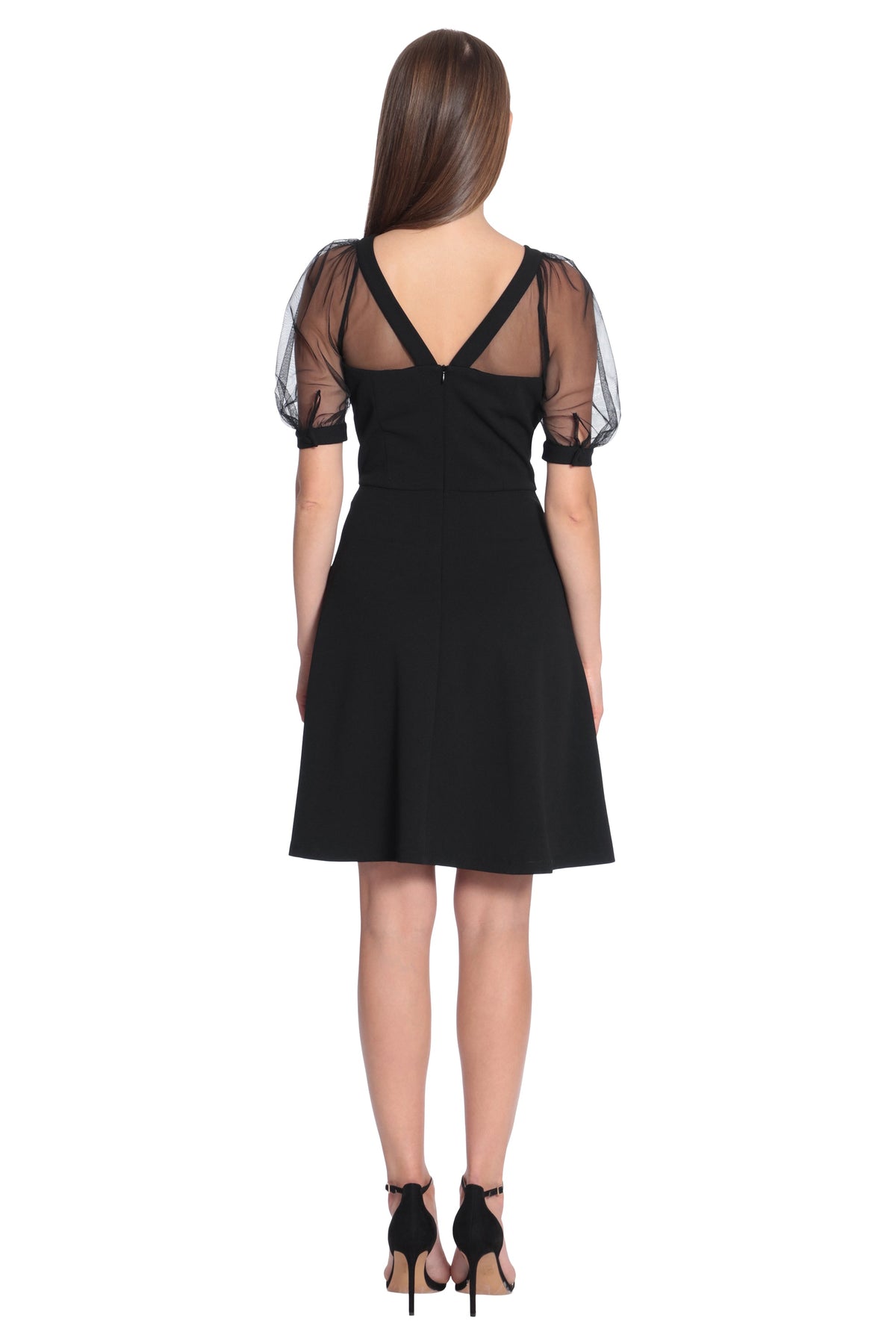 Lyra Illusion Fit & Flare in Black