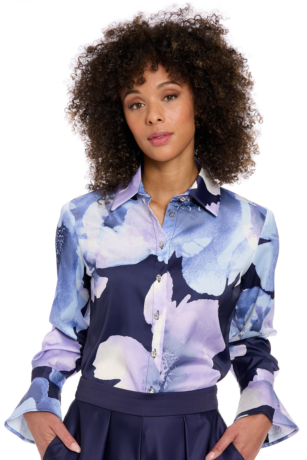 Delancey Button Front Blouse