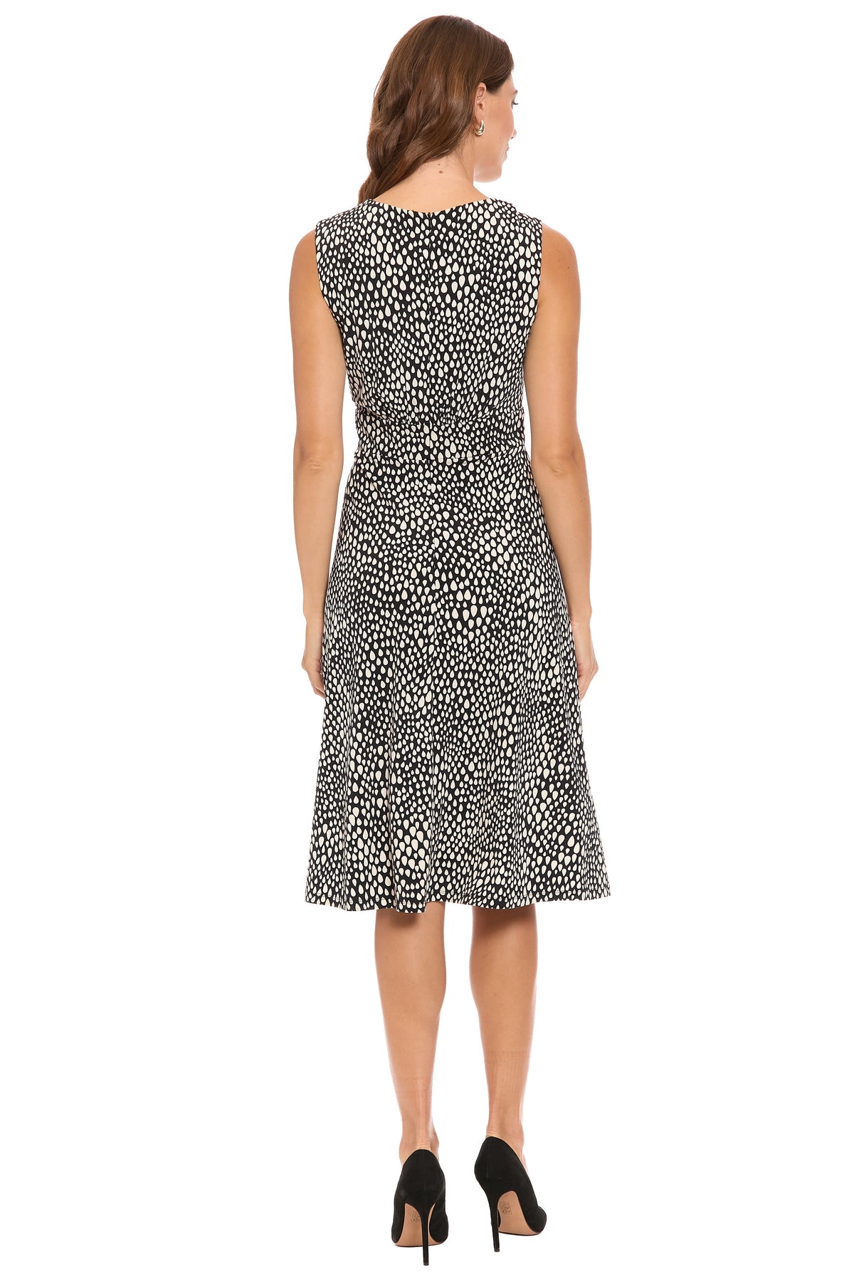 Kirby Inset Waist Dress in Mini Tear Drops