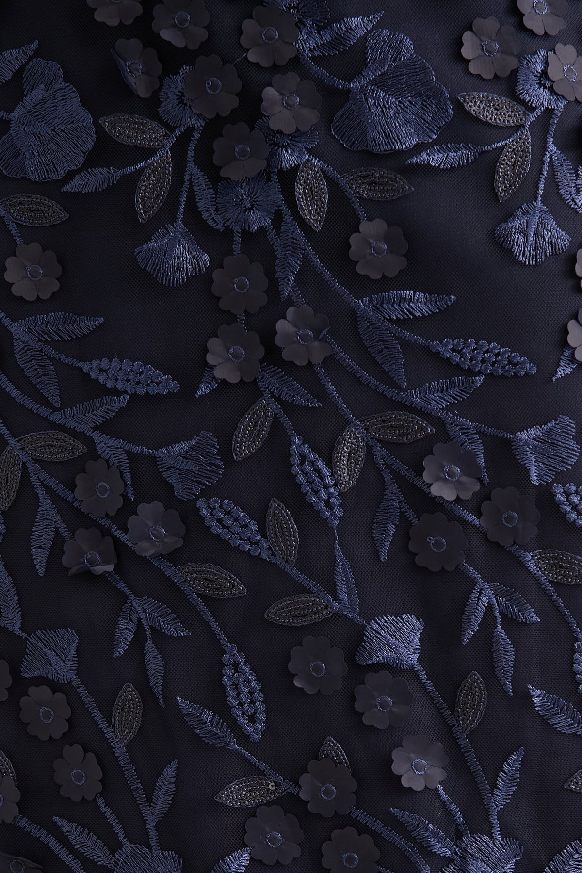 Marigold Skirt in 3D Petal Embroidery