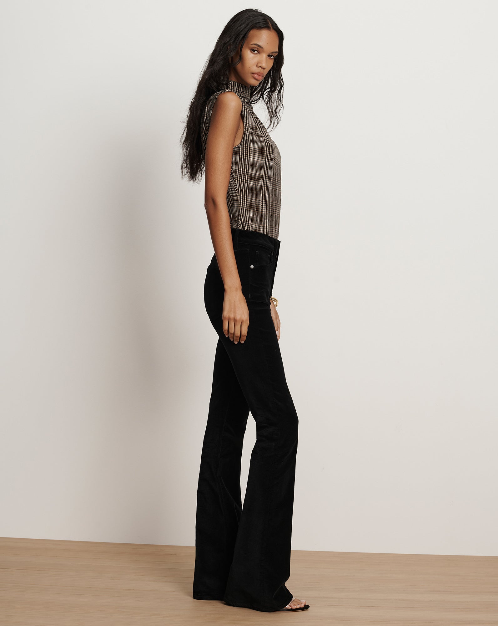 Beverly Velvet Skinny-Flare Pant
