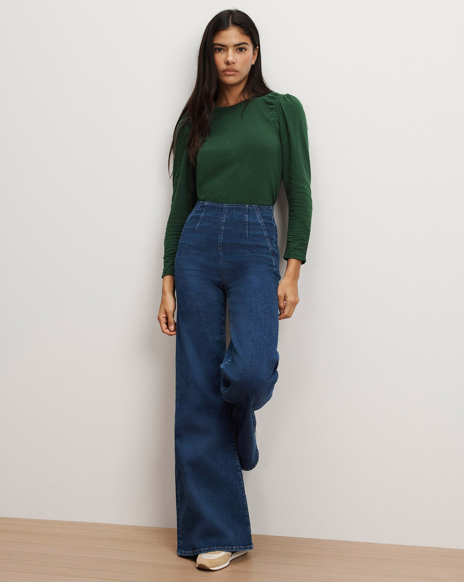 Bouvet Smocked-Shoulder T-Shirt