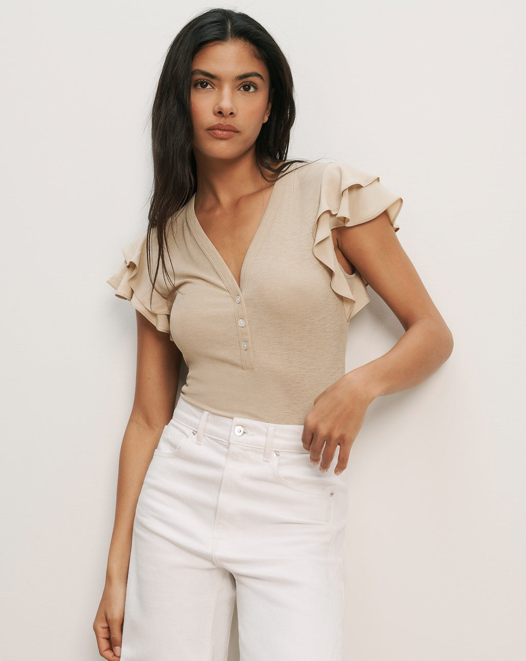 Aphrodite Mixed-Media Top