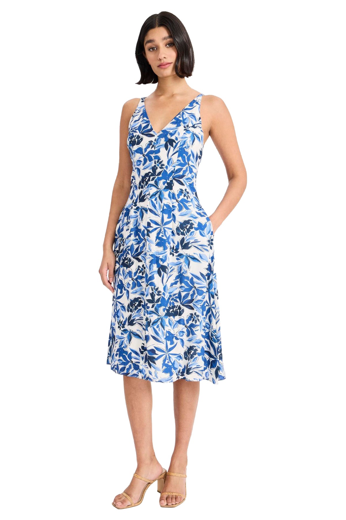 Aleera Sleeveless V-Neck Midi - FINAL SALE