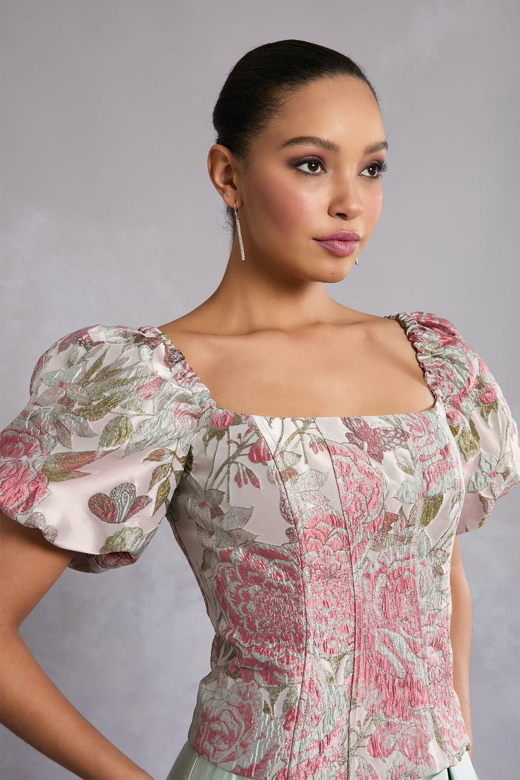 Robinson Bubble Sleeve Bustier Top