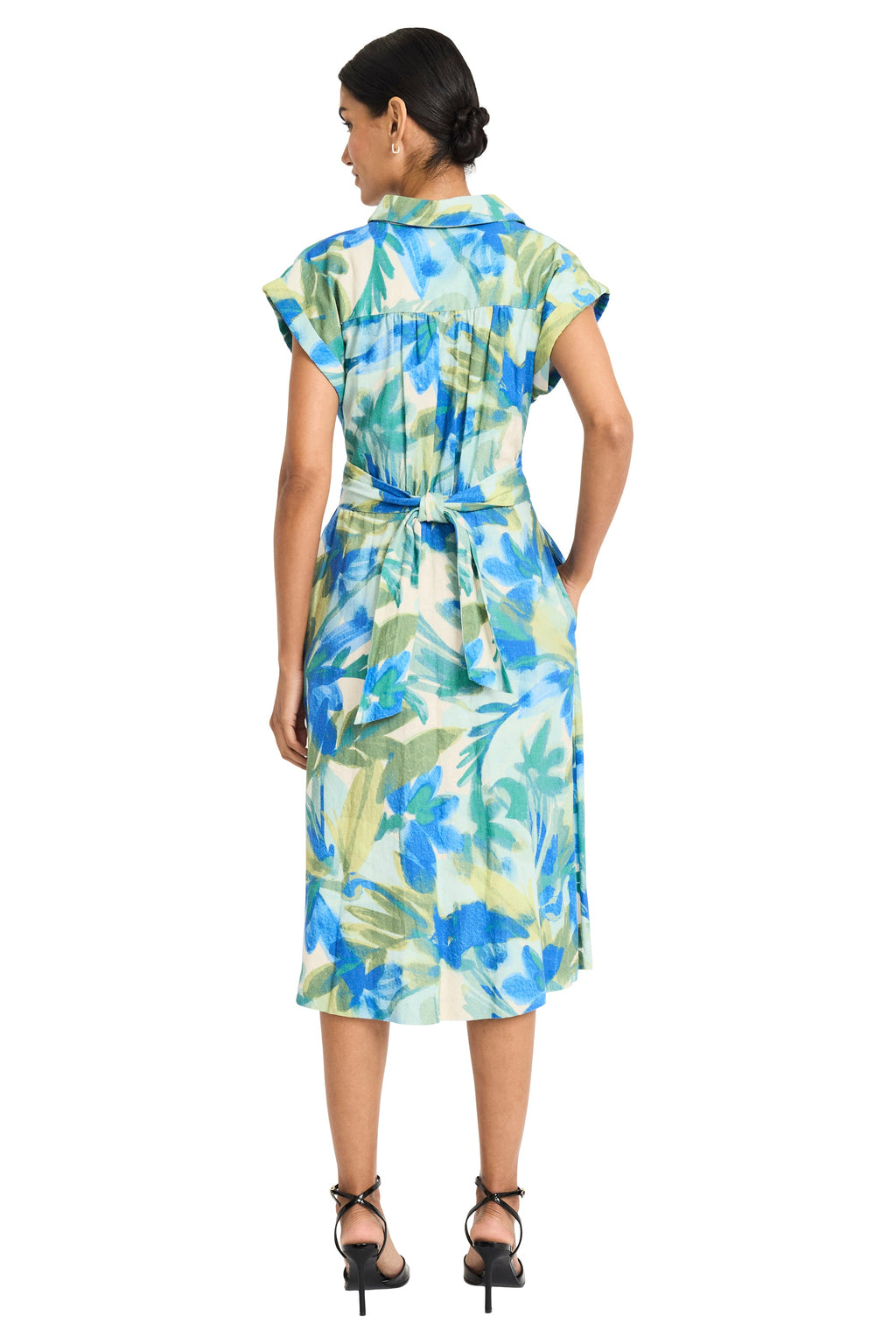 Josephine Shirtdress in Garden Mist - FINAL SALE