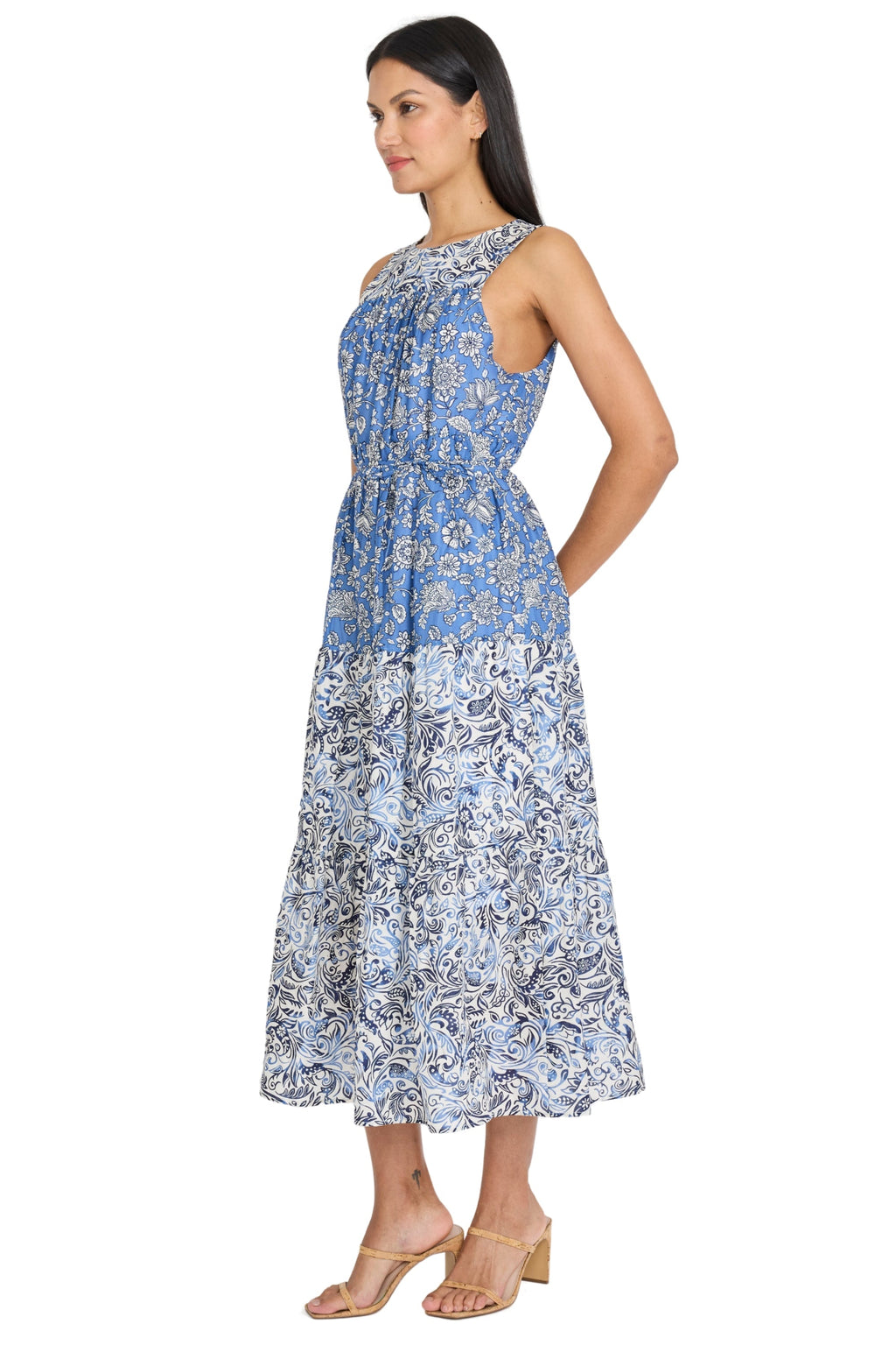 Cole Cotton Sleeveless Tiered Midi - FINAL SALE