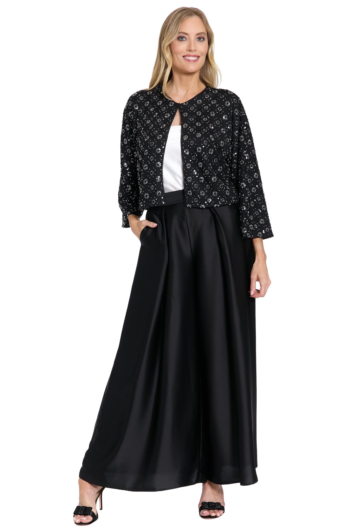 Murray Embellished Mesh Topper Blazer