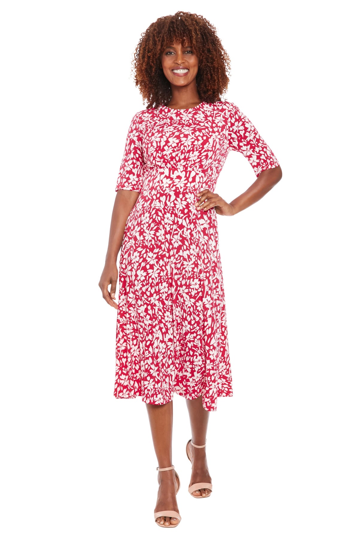 Ayanna in Positive Negative Floral - FINAL SALE