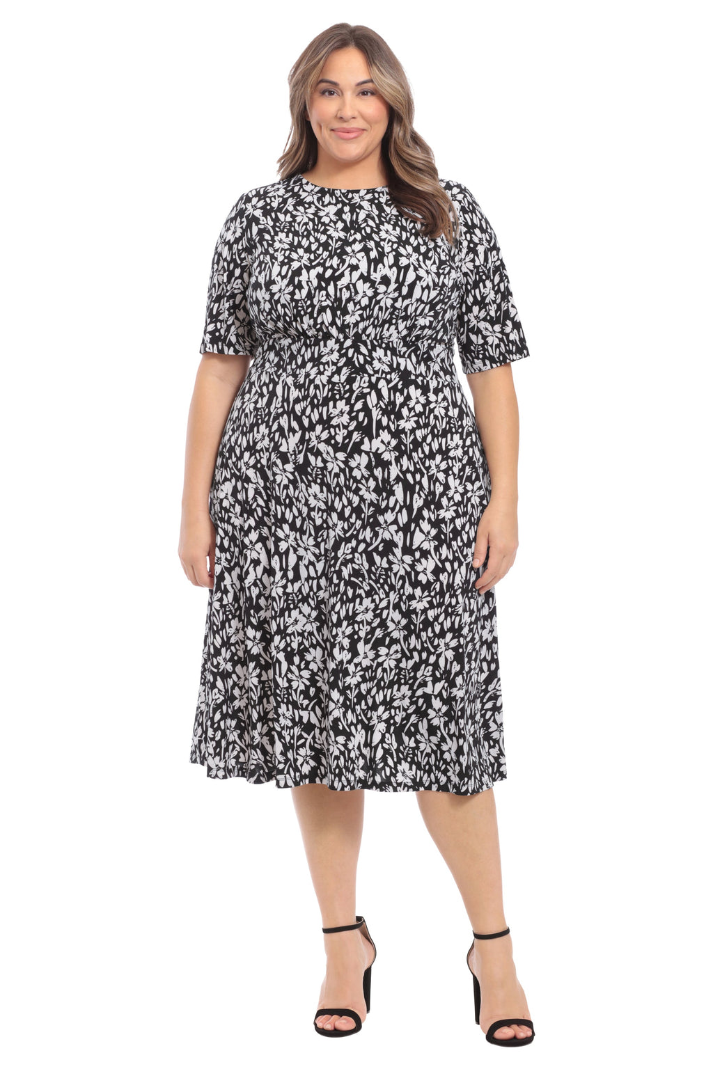 Ayanna in Positive Negative Floral - FINAL SALE