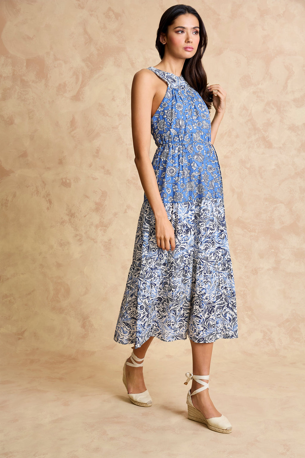 Cole Cotton Sleeveless Tiered Midi - FINAL SALE