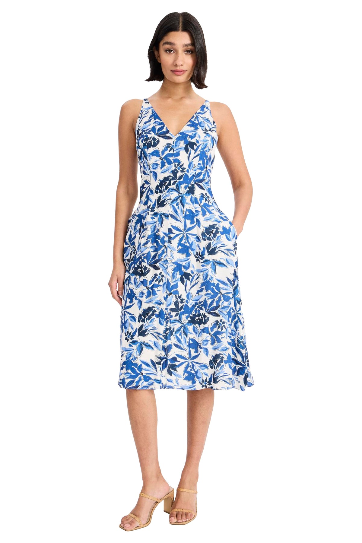 Aleera Sleeveless V-Neck Midi - FINAL SALE