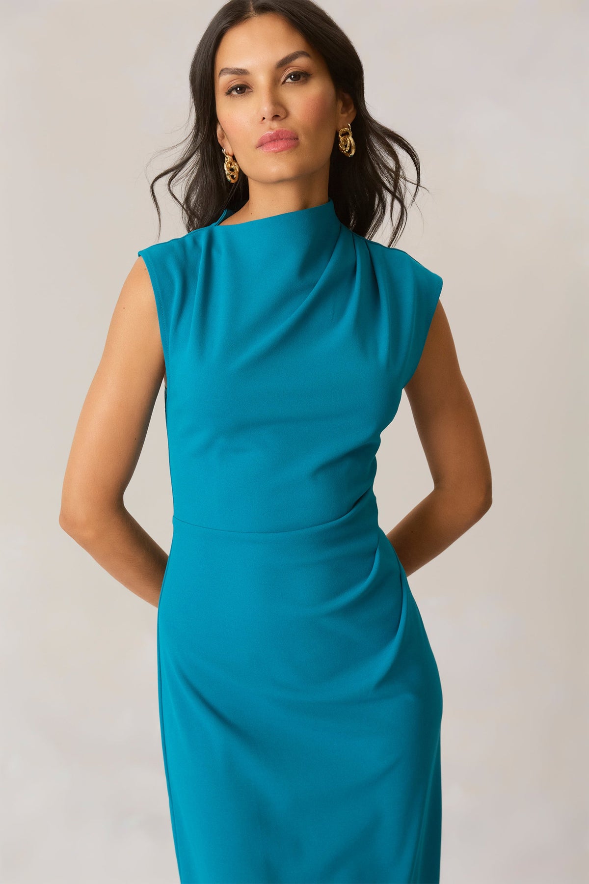 Angela Below the Knee Sleeveless Dress