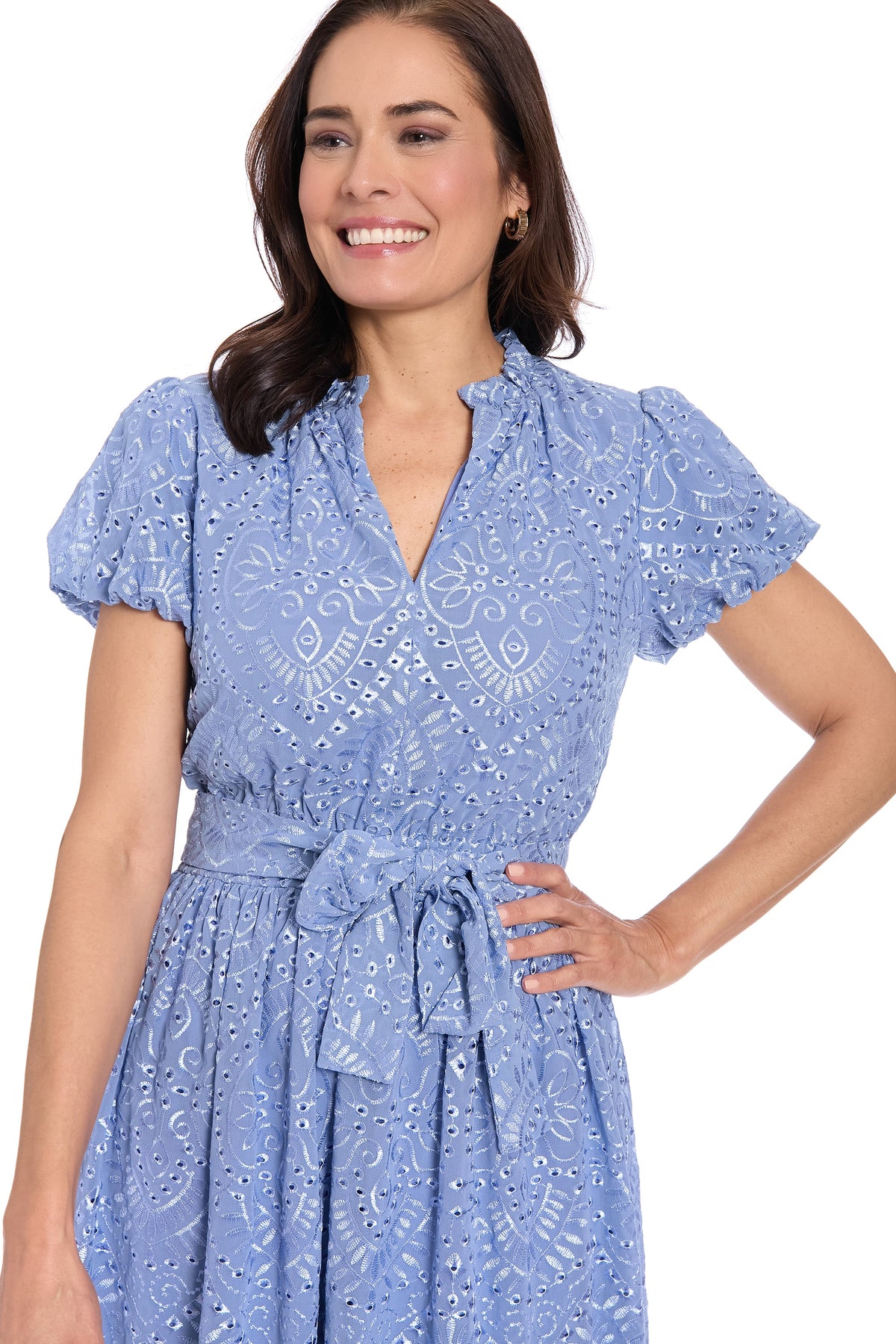 Blair Midi in Medallion Eyelet Embroidery