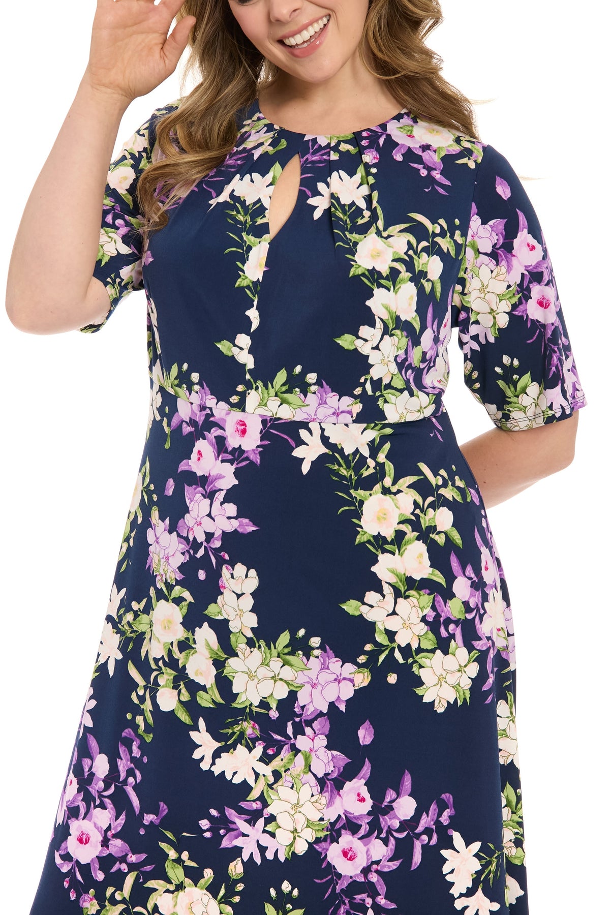 Harriet Elbow Sleeve in Garden Medley - FINAL SALE
