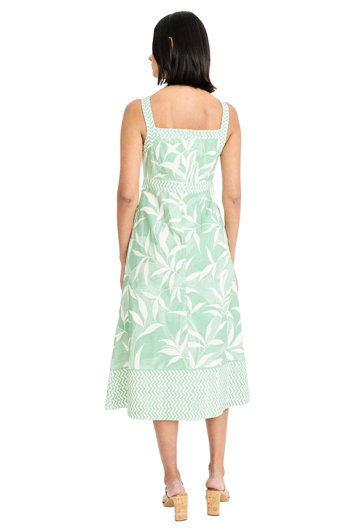 Racquel Sleeveless Graphic Botanical Sheath Dress