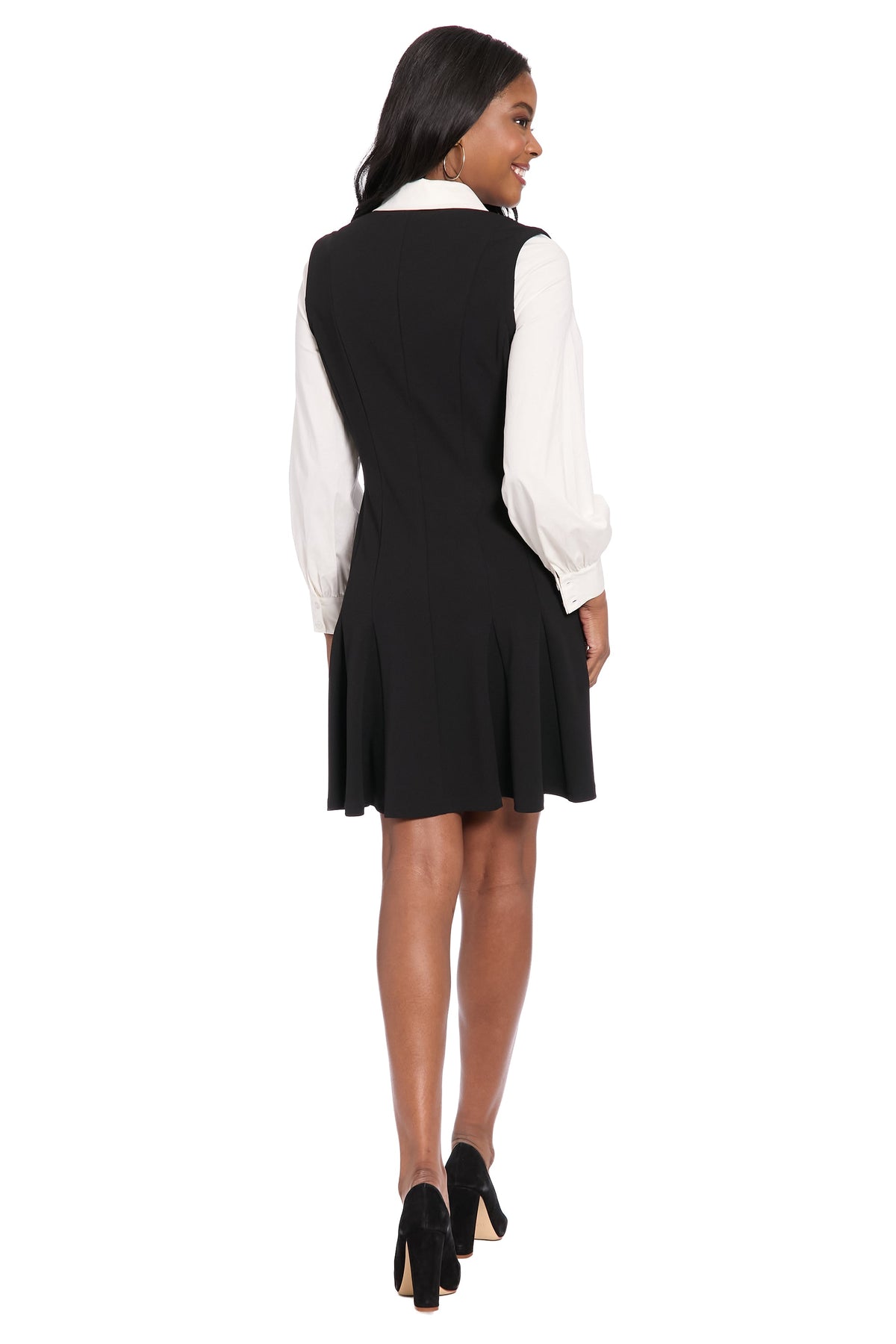 Britt Button-Front Mini Dress