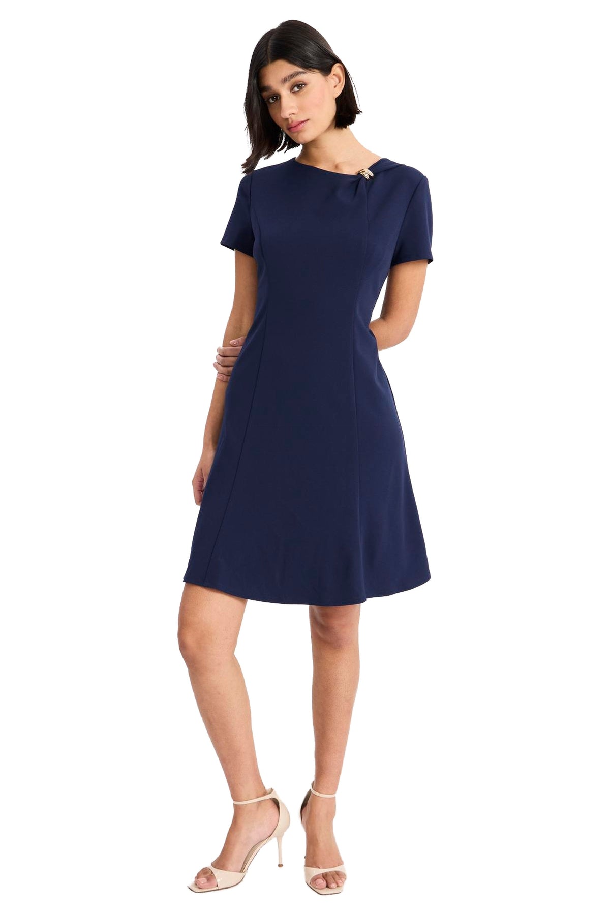 Elisa Short Sleeve Garment Detail Mini