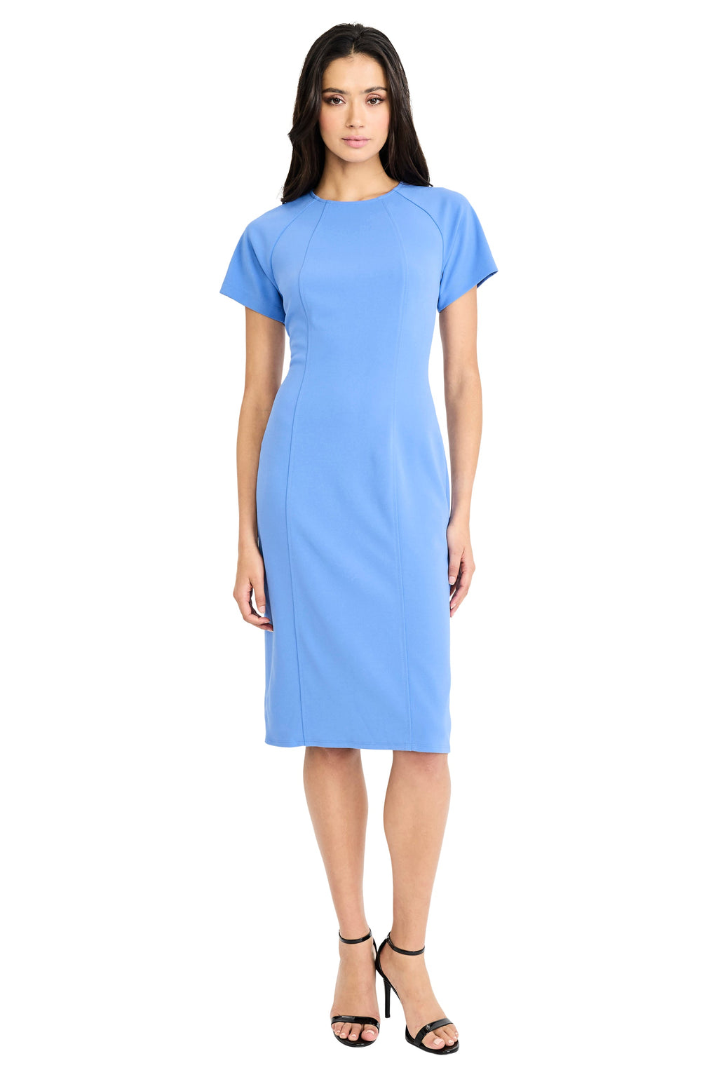 Isabela Short Sleeve Tailored Sheath Dress