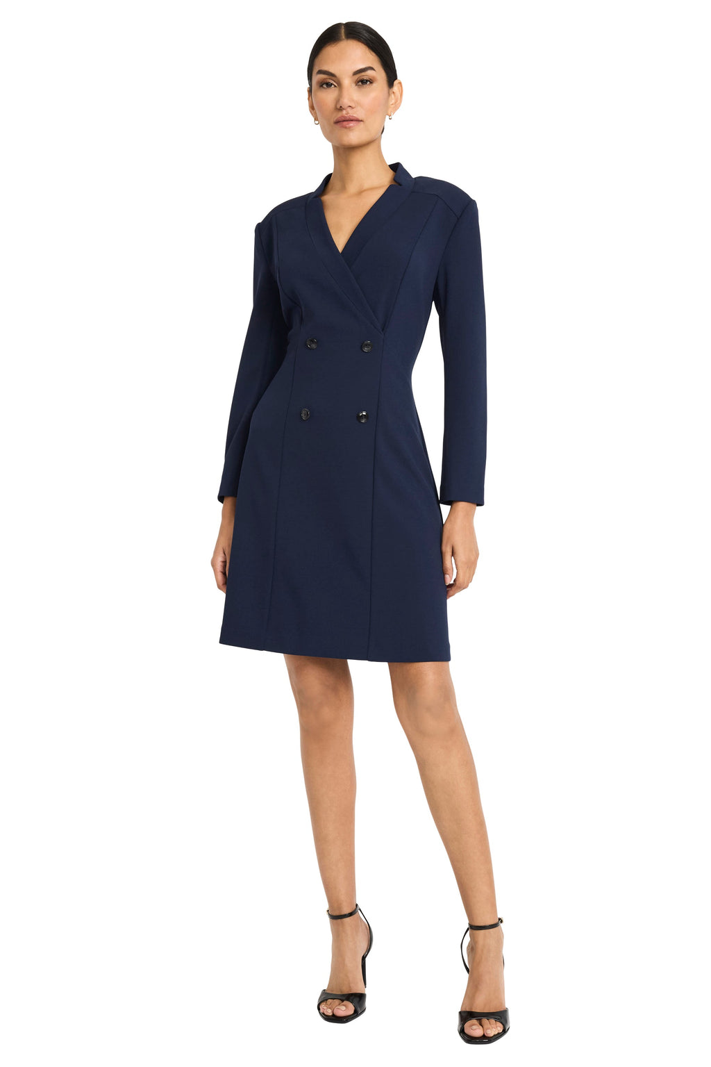 Sabine Long Sleeve Tuxedo Dress