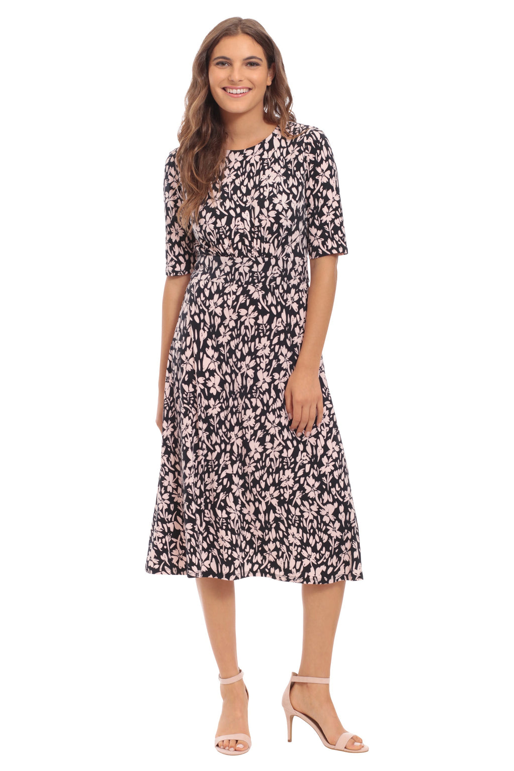 Ayanna in Positive Negative Floral - FINAL SALE