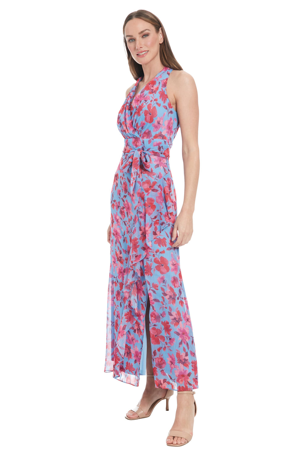 Amberlyn Halter Maxi in Floating Buds