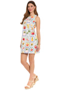 Dottie Petite Cotton Shift Dress in Fruitopia - FINAL SALE