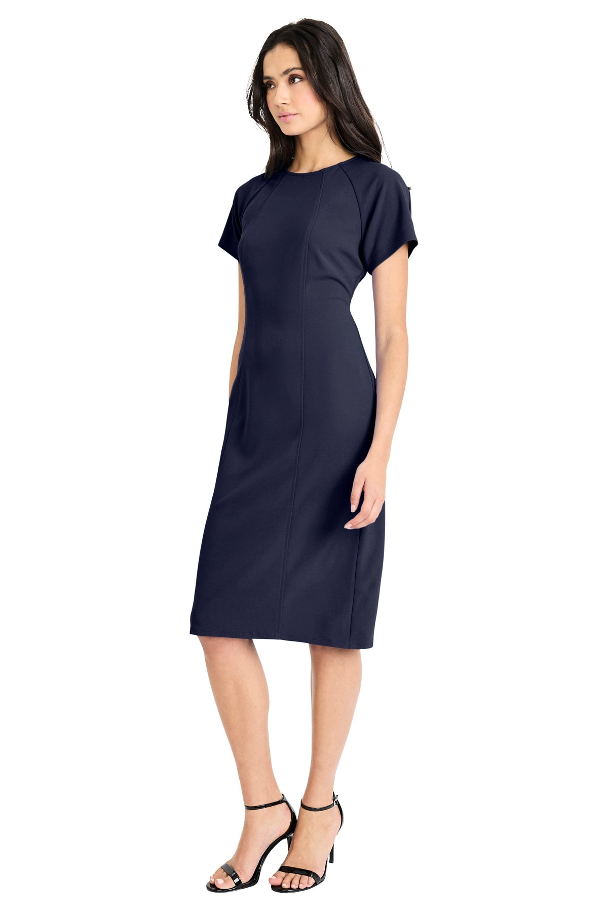 Isabela Short Sleeve Tailored Sheath Dress