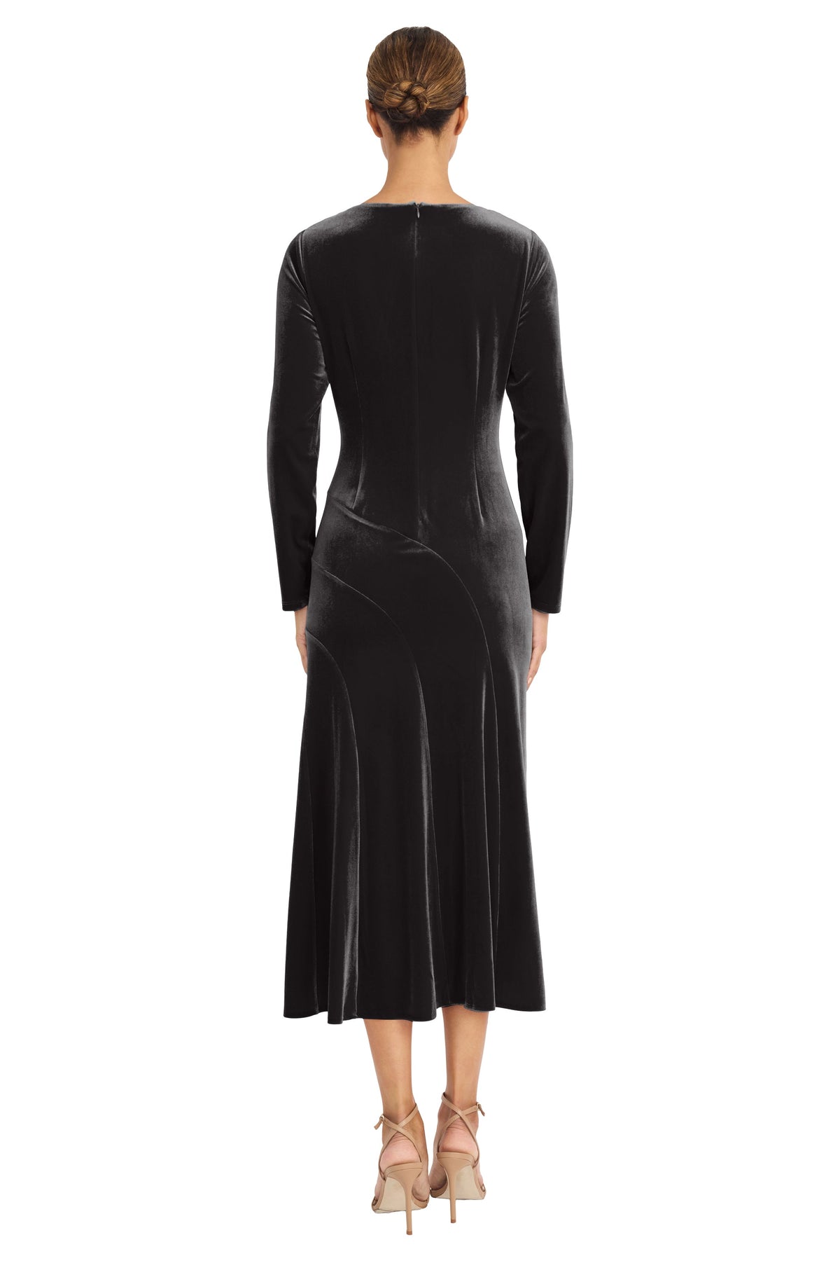 Arina Velvet Empire Midi  Dress - FINAL SALE