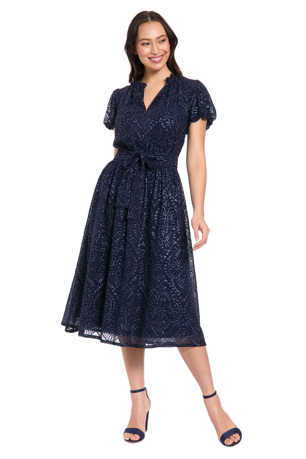 Blair Midi in Medallion Eyelet Embroidery