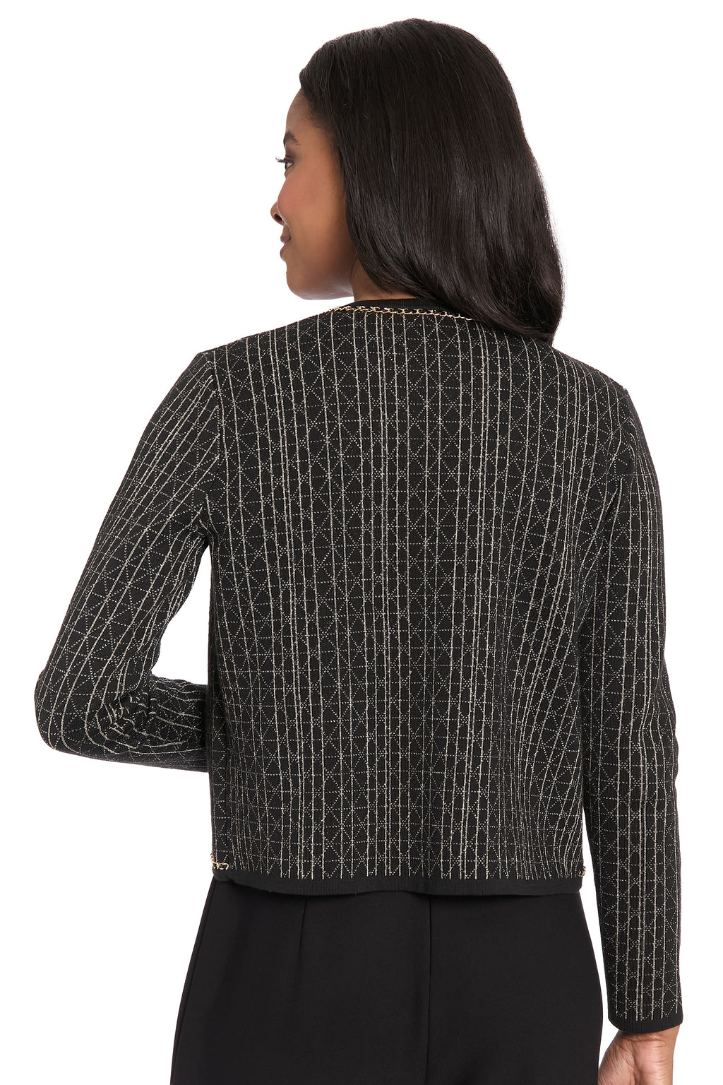 Earl Gold Chain Sweater Cardigan