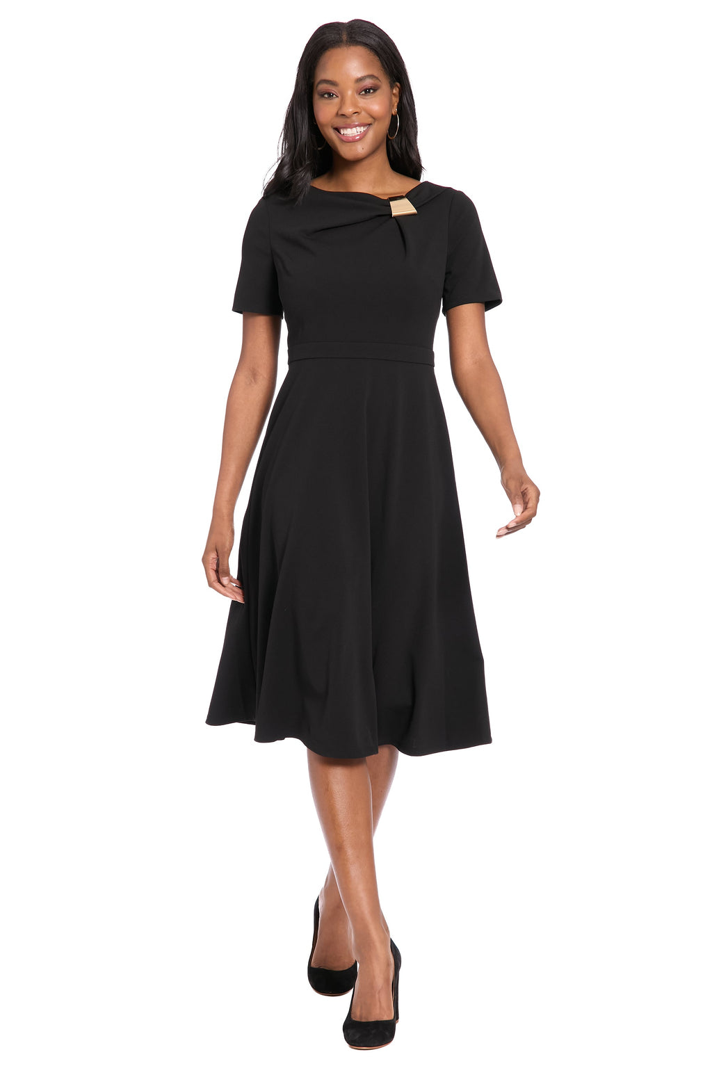Colleen in Solid with Metal Trim