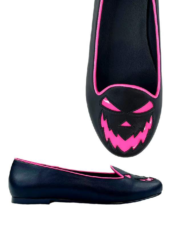 Lydia Scary Jack Black/Hot Pink