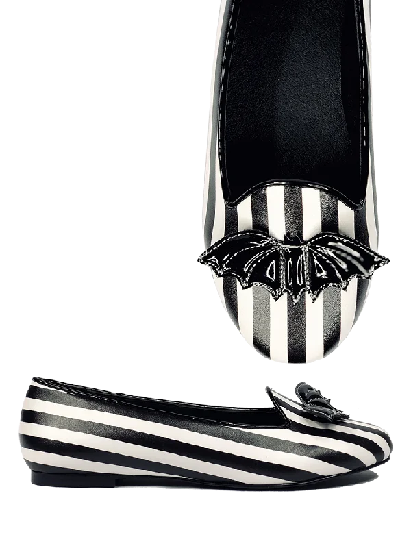 LYDIA BAT FLAT - STRIPE